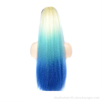 Wholesale Cheap Price High Quality 22 Inches Kinky Straight Afro Puff Synthetic Ponytail Hair Extensions With Drawstring